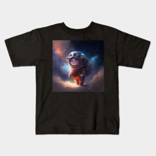 Exploring the Stars: A Boy's Dream Come True - Cosmic Cuties #4 Kids T-Shirt